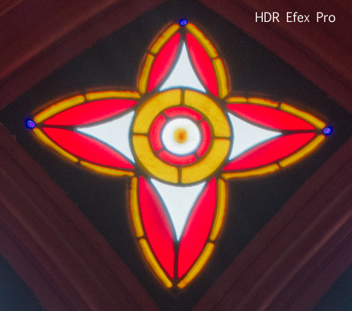 Detail of Stained Glass Image Processed with HDR Efex Pro